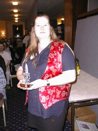 Claire Brialey with Nova award